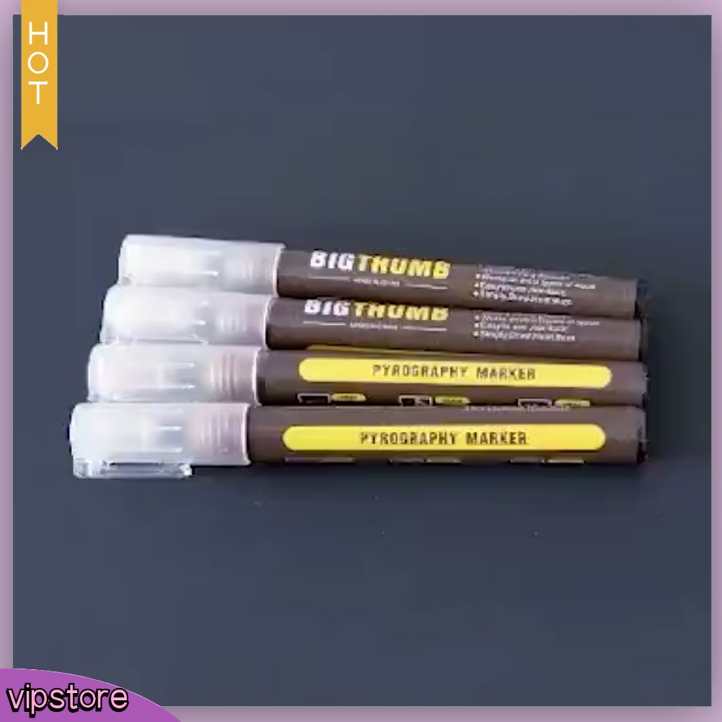 &lt;VIP&gt; Bút Lông Đánh Dấu Gỗ Đầu Tròn Bằng Nhựa Chống Trượt An Toàn DIY