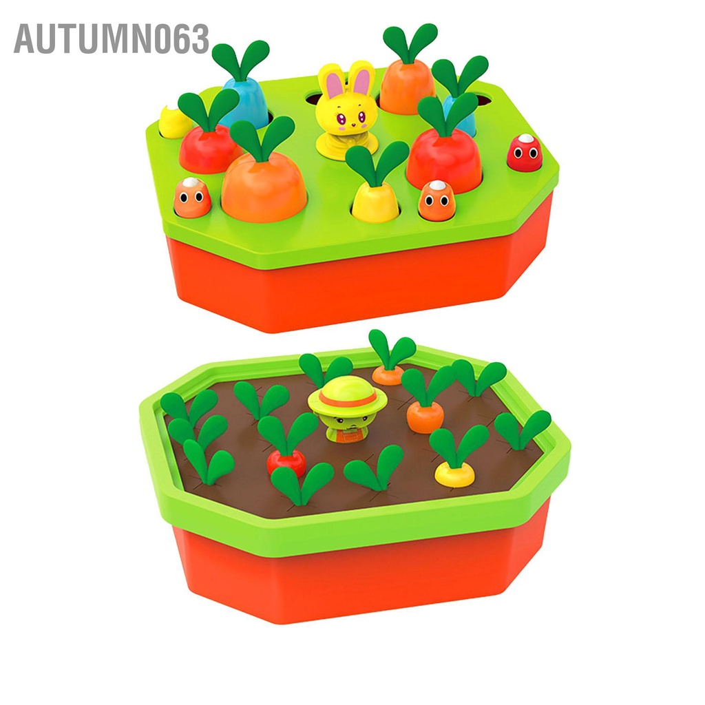 Autumn063 Đồ Chơi Thu Hoạch Cà Rốt Rau Trí Nhớ Trò Hình Dạng Phân Loại Màu Sắc Phát Triển Kỹ Năng Vận Động Tinh Cho Trẻ 4 5 6 Tuổi