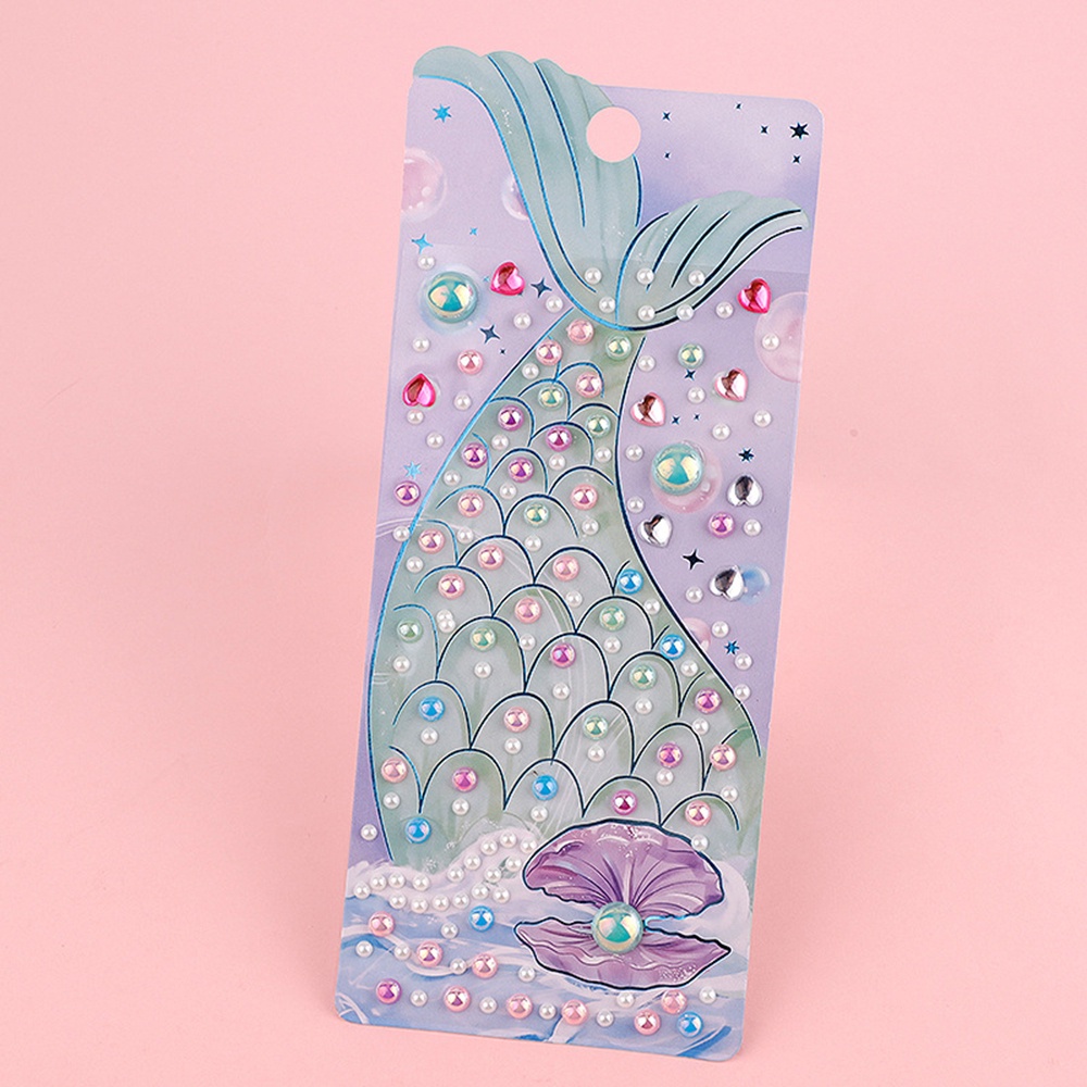Miếng Dán Acrylic Hình Nàng Tiên Cá 3D Nhiều Màu Sắc Thời Trang