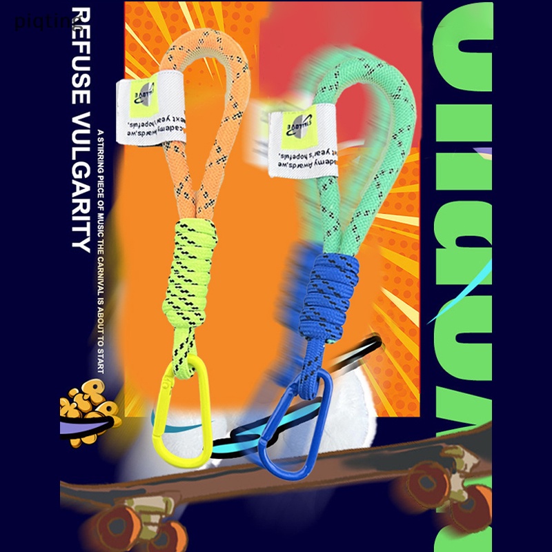 Piqt Dây Đeo Điện Thoại Dạng Lưới Màu Huỳnh Quang Cho Túi Xách / Móc Khóa