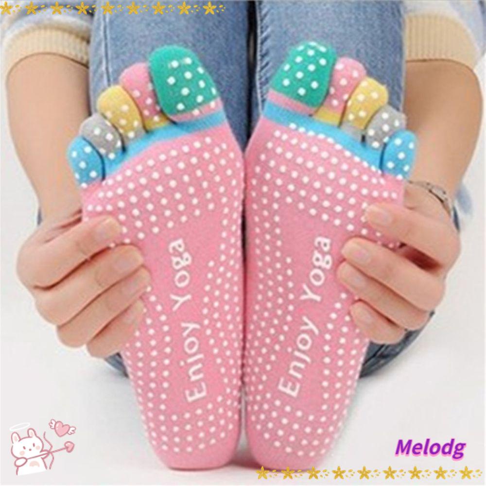 MELODG Tất Tập Yoga Nhiều Màu Sắc Chống Trượt Thoáng Khí