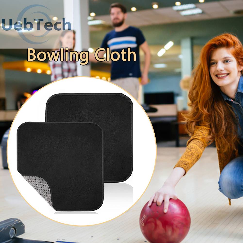 Khăn Lau Bóng Bowling Bằng Sợi Microfiber Mềm Nhẹ Màu Đen