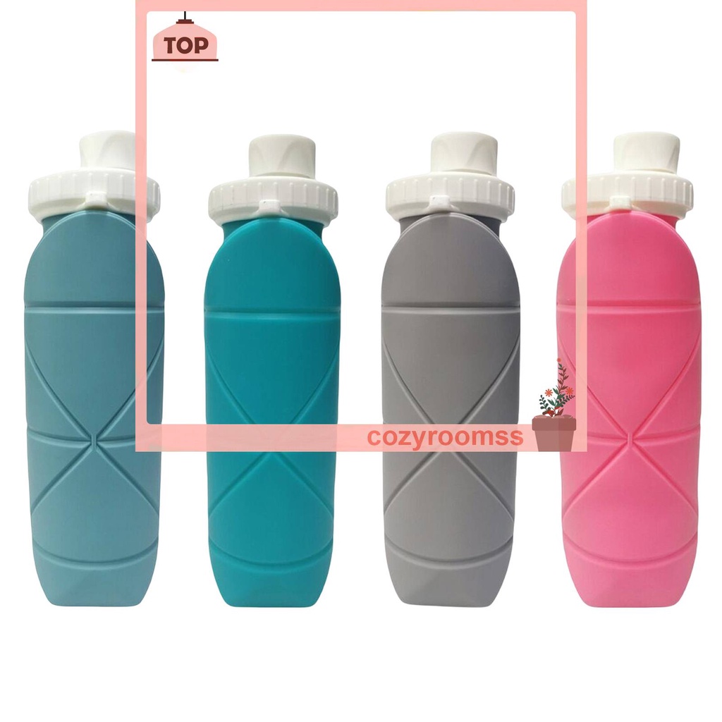 Bình Nước Thể Thao Bằng Silicone Có Thể Gấp Gọn Tiện Dụng