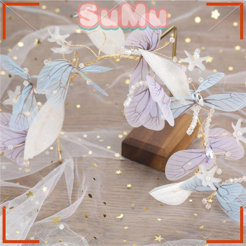 SUMU Băng Đô Cài Tóc Đính Đá Thời Trang Cho Nữ