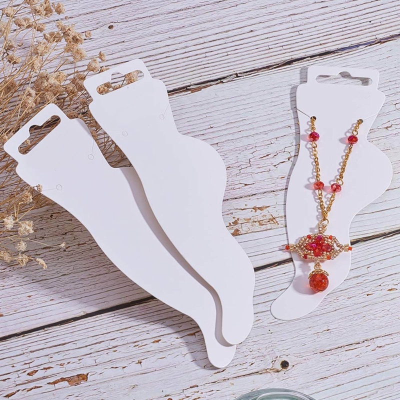 Set 100 Thẻ Giấy Màu Trắng Dùng Để Trưng Bày Trang Sức / Thẻ Đa Năng Tiện Dụng