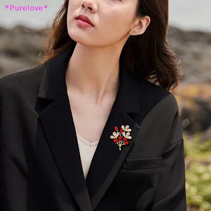 Ghim Cài Áo Hình Cây May Mắn Đính Đá Phong Cách Vintage Dành Cho Nam Và Nữ Mới