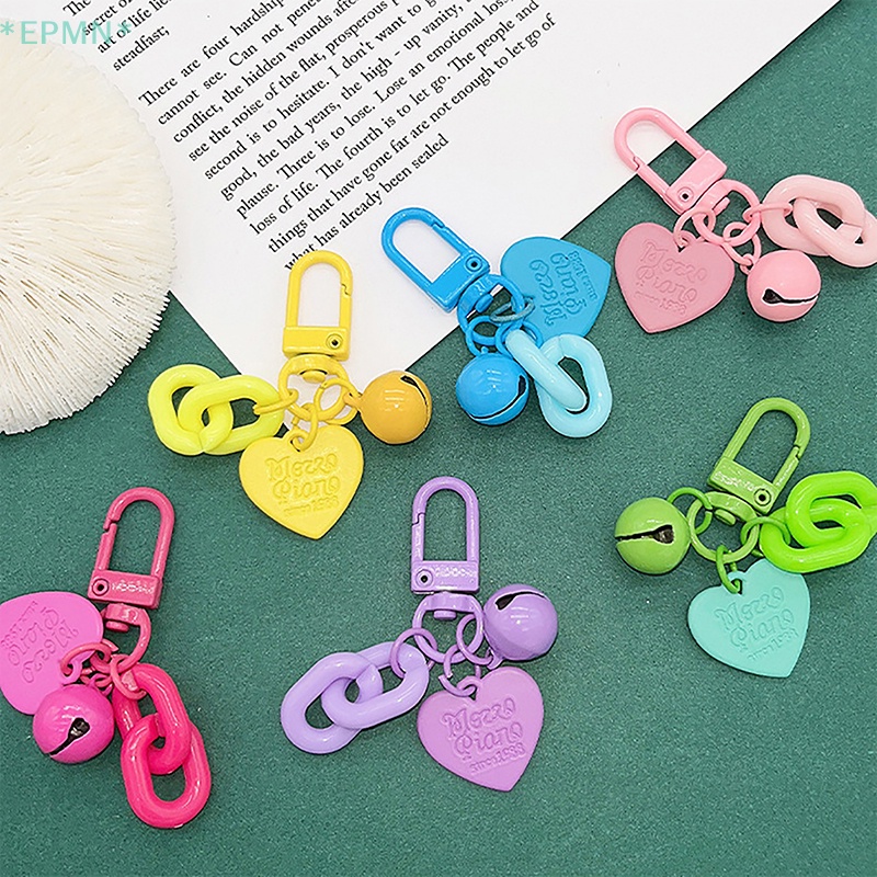 Móc Khóa Hình Trái Tim Phong Cách Hàn Quốc Dễ Thương Dành Cho Nữ Mới