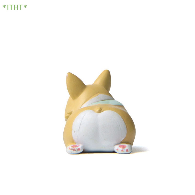 Bộ 2 Mô Hình Chó Corgi Mini Dễ Thương Dùng Trang Trí Xe Hơi Mới
