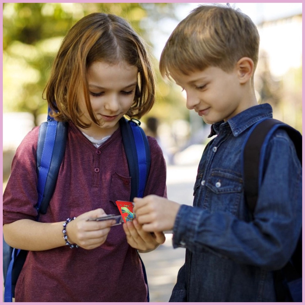 Set 55 Tấm Thẻ Giấy Vàng Hoạt Hình Nhiều Màu Sắc Làm Quà Tặng Sinh Nhật Cho Bé