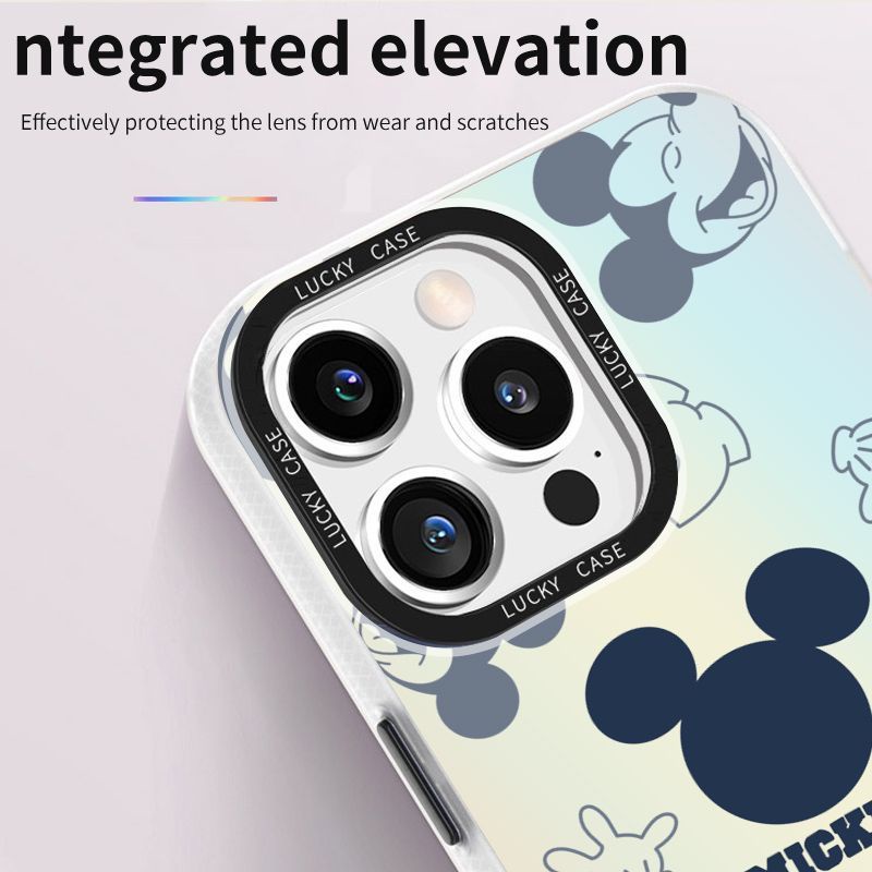 Ốp Điện Thoại IMD1314 Màu Laser Họa Tiết Chuột Mickey Cho Iphonexr12678Plus promax L7FU