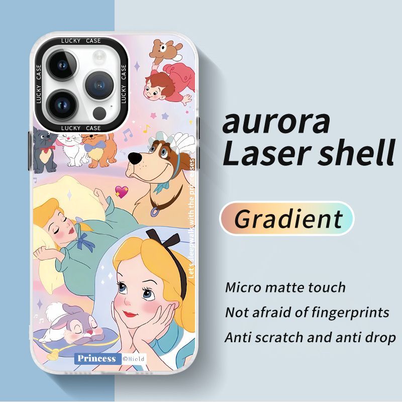 Ốp Điện Thoại Màu Laser Họa Tiết Công Chúa Alice Dễ Thương Cho Iphonexr128Plus 1314 J1EH