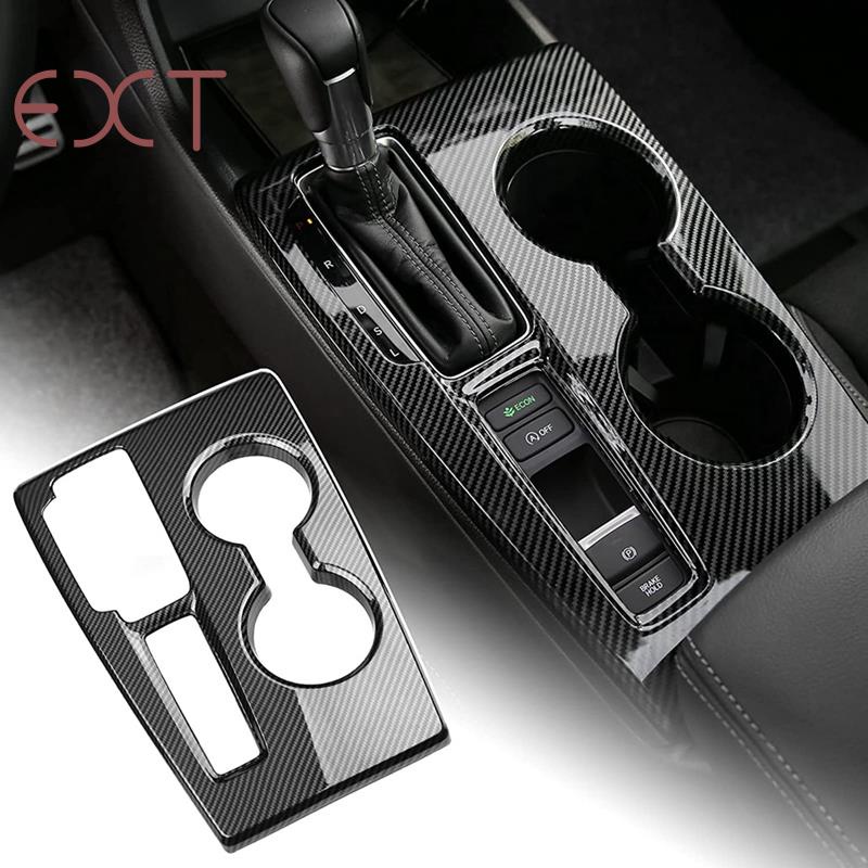 Viền Bọc Bảng Điều Khiển Cần Gạt Số Bằng ABS Họa Tiết Sợi Carbon Cho Honda Civic 11Th 2022 2023