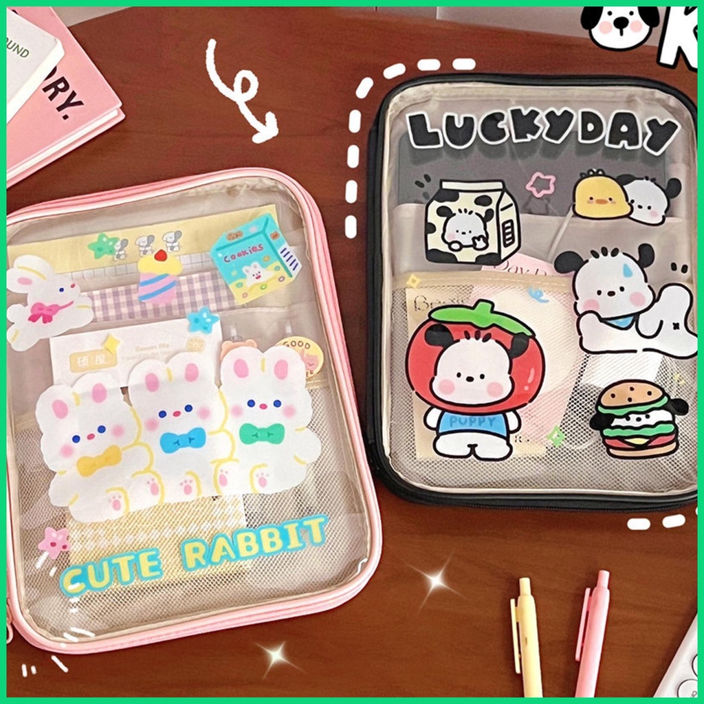 Túi Đựng Máy Tính Bảng Chống Sốc Có Khóa Kéo Họa Tiết Hoạt Hình Cho jiwvn