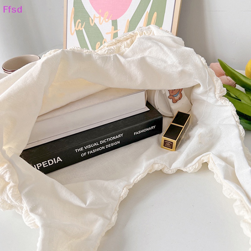 {Ffsd} Túi Xách Đeo Vai Chiffon Cỡ Lớn Kẻ Sọc Caro Trái Tim Phong Cách Hàn Quốc Ngọt Ngào Thời Trang Ngọt Ngào Cho Nữ Hàng Ngày * Bán Chạy