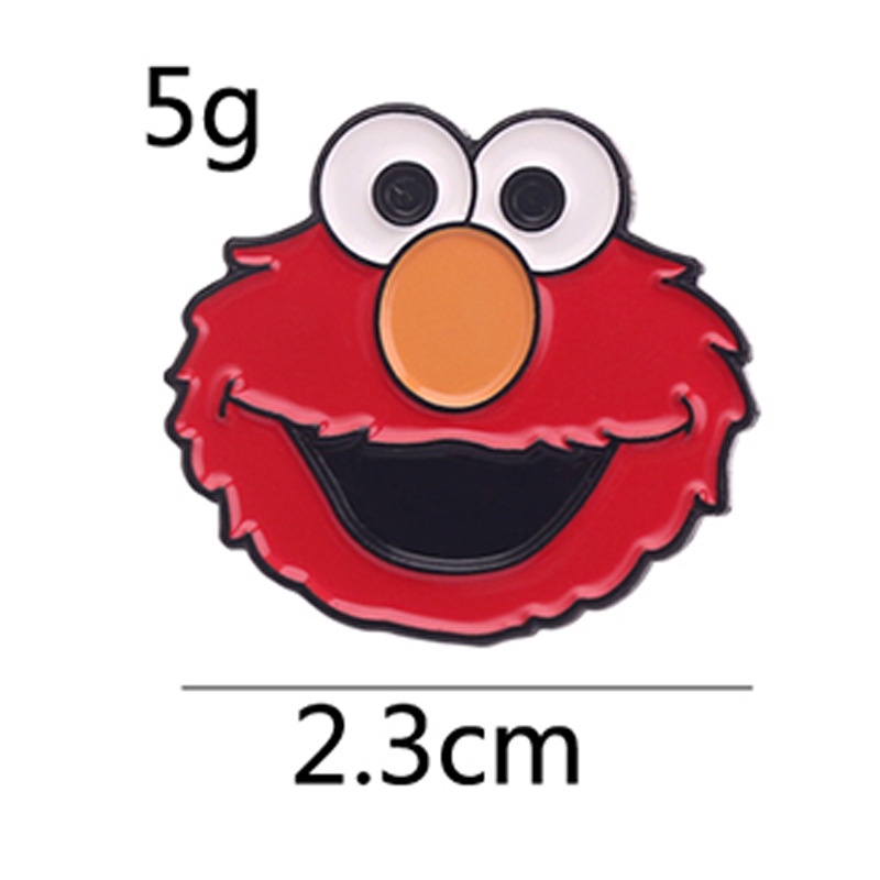 Ghim Cài Áo & Ghim Cài Thiết Kế Hoạt Hình Sesame Street Elmo Cookie Monster Dễ Thương
