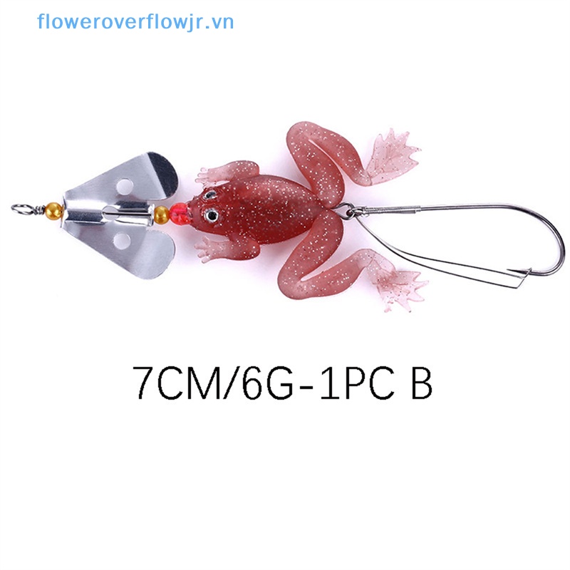 Mồi Câu Cá Giả Hình Ếch Mềm 4 Màu Chất Lượng Cao