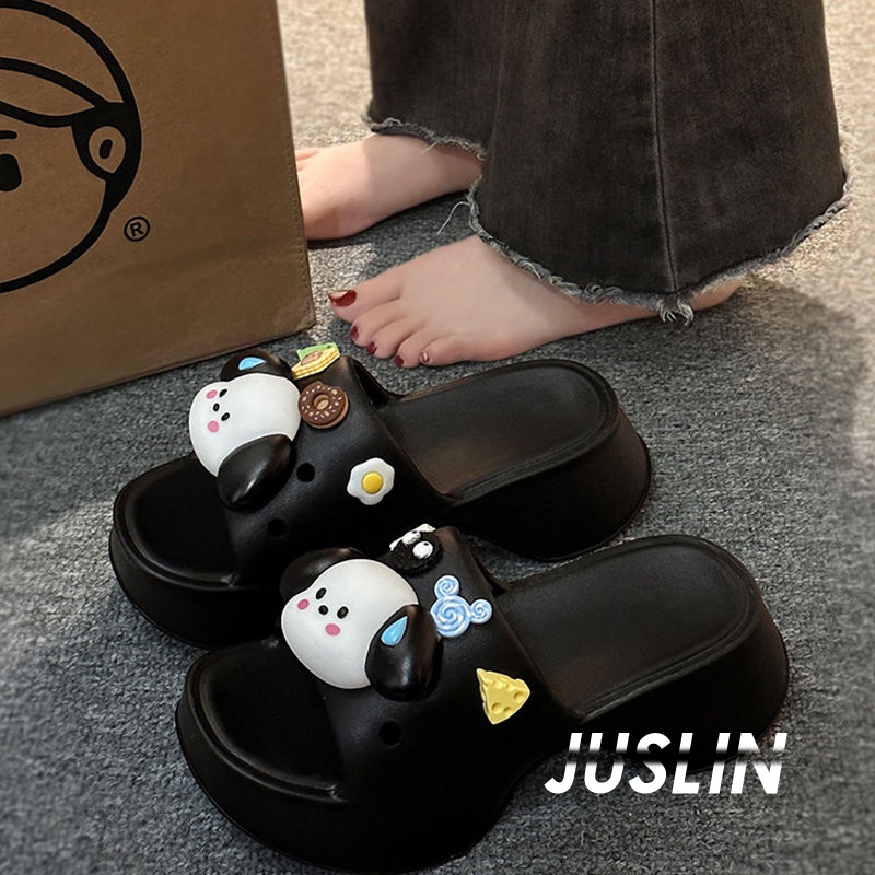 JUSLIN dép dép nữ sandal nữ dép bánh mì nữ dép bánh mì nữ 2023 NEW 070107