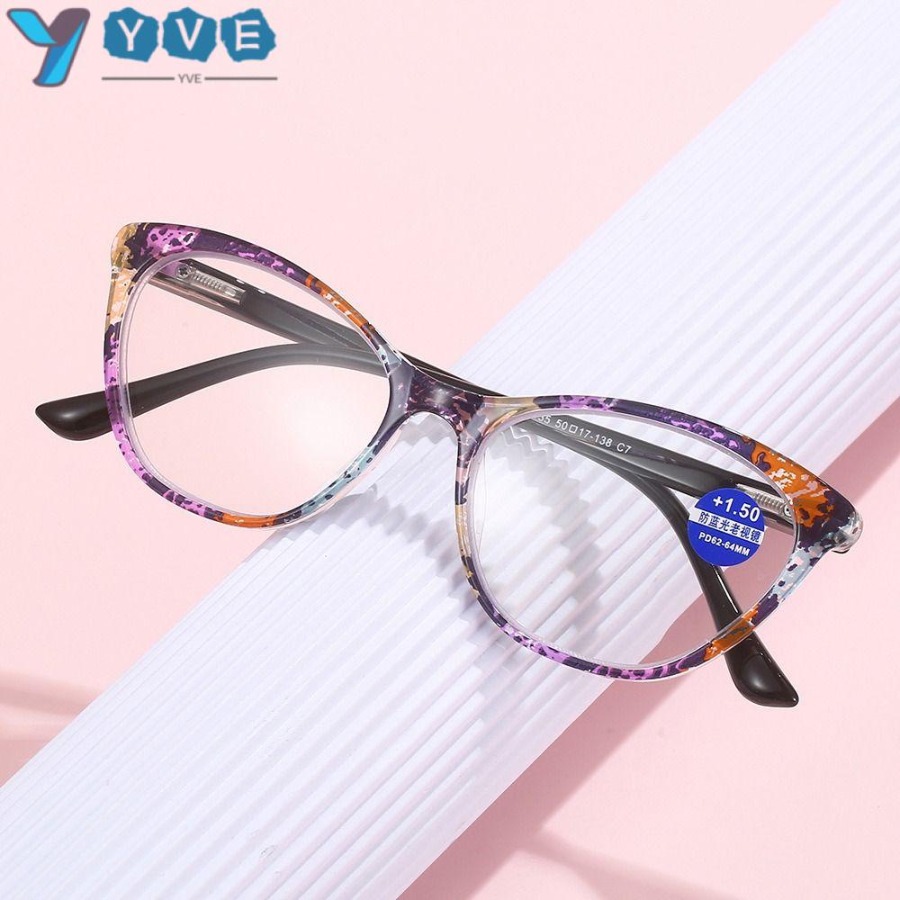 YVE Kính Đọc Sách Bifocal Gọng Siêu Nhẹ Chống Ánh Sáng Xanh Phong Cách Vintage Thời Trang Cho Nam Nữ