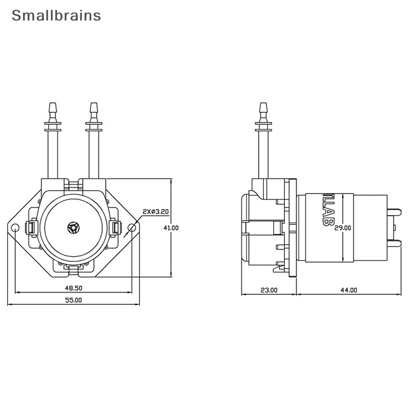 Máy Bơm Chất Lỏng Không Tiếng Ồn Smbr DC Micro Tự Phân Hủy Cho Phòng Thí Nghiệm Dosing Hot BR