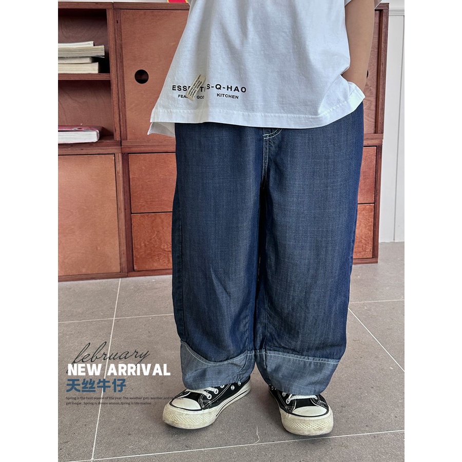Quần Jean Dài Mềm Mại Chống Muỗi Dễ Phối Đồ Thời Trang 2023 Cho Bé Trai Mới