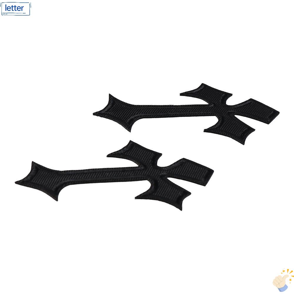 LET Bộ 20 / 20 Miếng Vá Màu Đen Cá Tính Cho Quần Jean