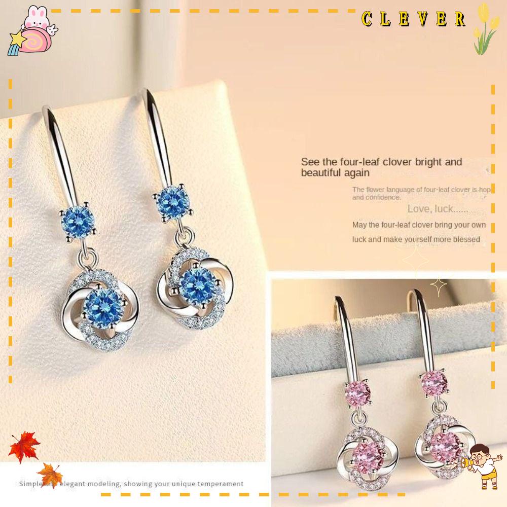 CLEVER 2 Đôi Bông Tai Từ Tính Bằng Hợp Kim Thời Trang Dễ Thương