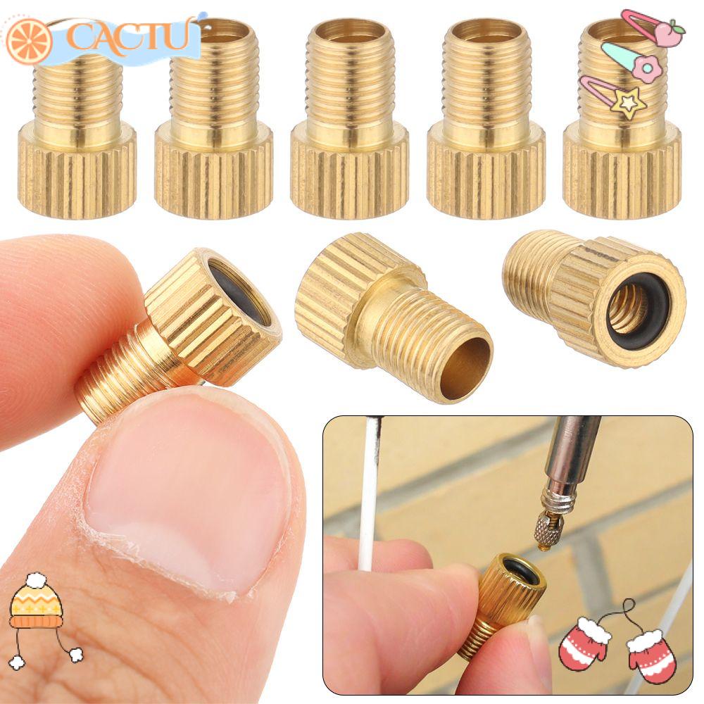 CACTU Bộ 5 Đầu Chuyển Đổi Van Xe Đạp Bằng Đồng Thau Chất Lượng Cao