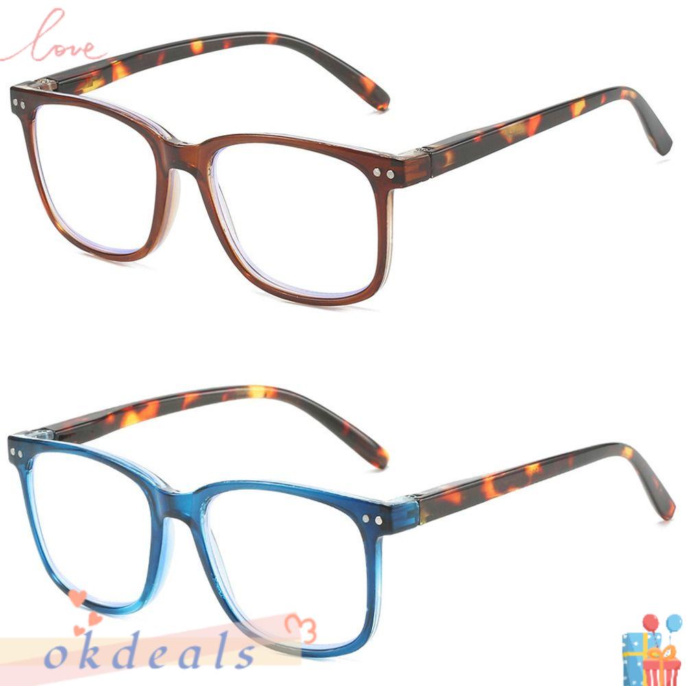 OKDEALS Kính Đọc Sách Gọng Siêu Nhẹ Chống Ánh Sáng Xanh Thiết Kế Tinh Tế Thời Trang Cho Nam Và Nữ