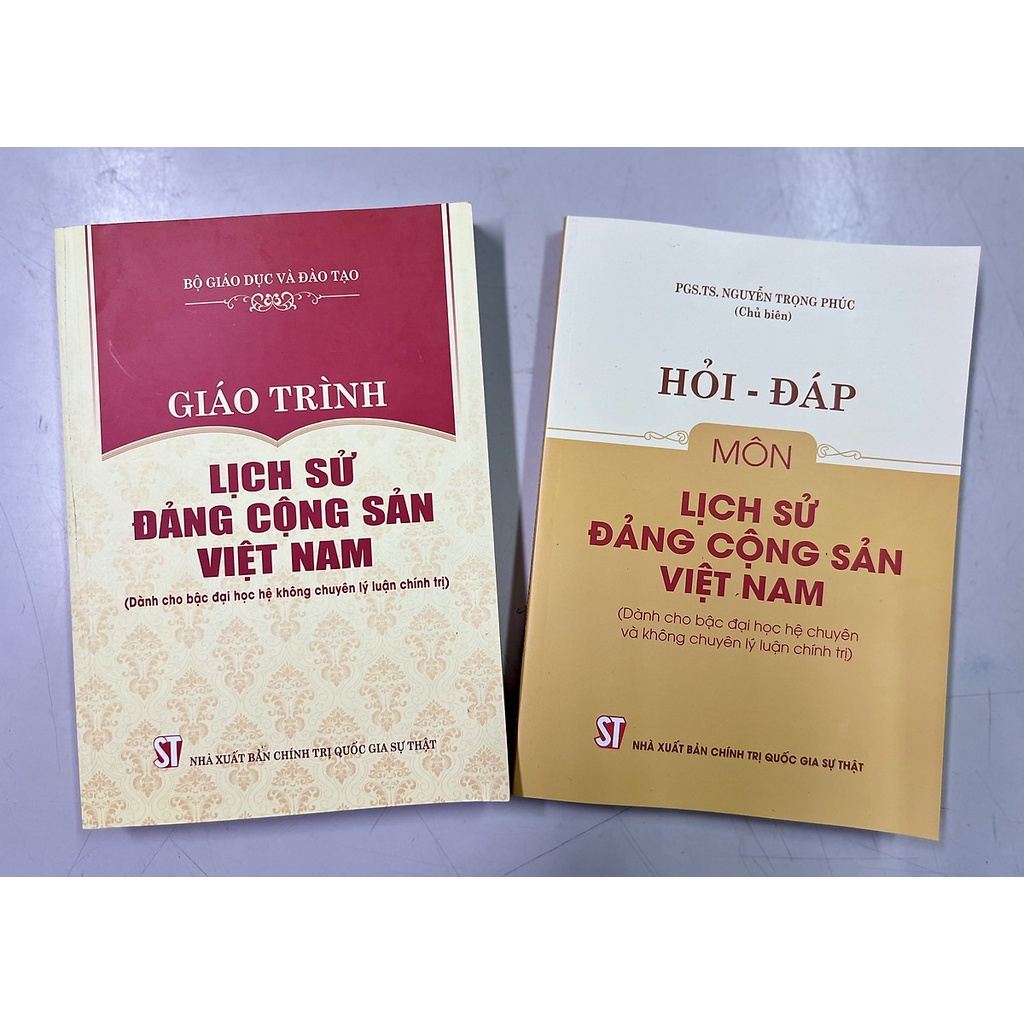Sách Combo Lịch sử Đảng Cộng sản Việt Nam + Hỏi - đáp môn Lịch sử Đảng Cộng sản Việt Nam