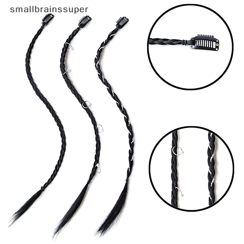 Smallbrainssuper Y2K Tóc Giả Thắt Bím Thời Trang Cá Tính Không Để Lại Dấu Vết Dành Cho Nữ SBS