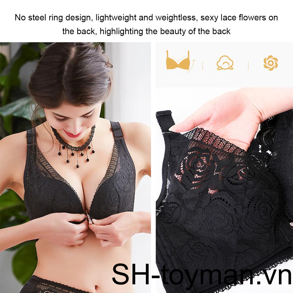 Áo Lót Nâng Ngực Không Gọng Phối Ren Có Thể Điều Chỉnh Cho Nữ