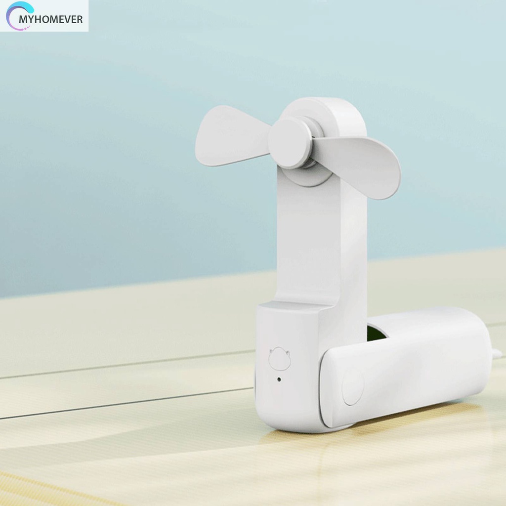 Quạt Mini Cầm Tay Sạc USB 3 Chế Độ Hình Tai Mèo Xinh Xắn