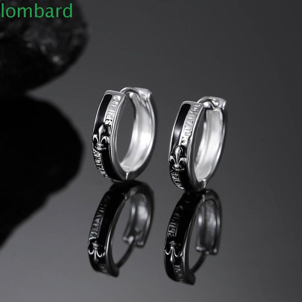 LOMBARD Bông Tai Hình Thánh Giá Phong Cách Hiphop Thời Trang