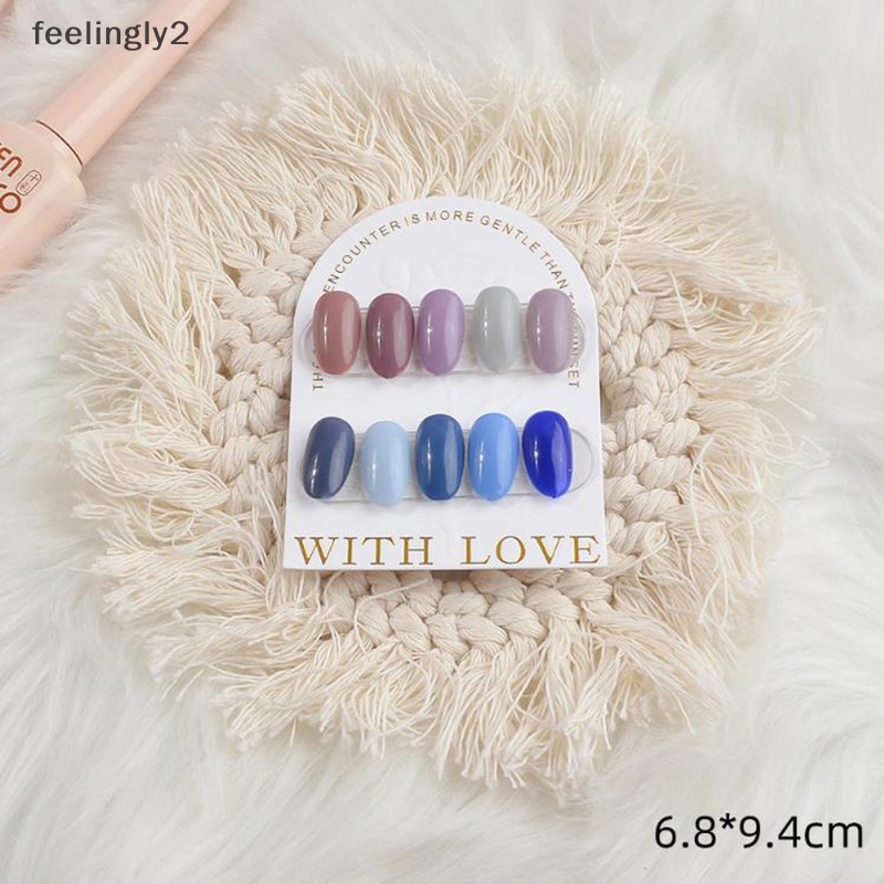 Bộ 10 Thẻ Giấy Cứng Trưng Bày Móng Tay Nghệ Thuật