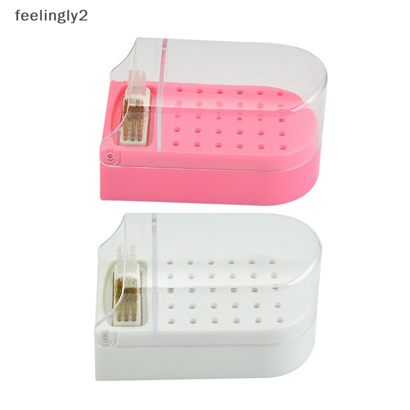 Giá Đỡ Đầu Khoan 30 Lỗ 2 Trong 1 Chống Bụi Dùng Trưng Bày Đầu Mài Móng Tay