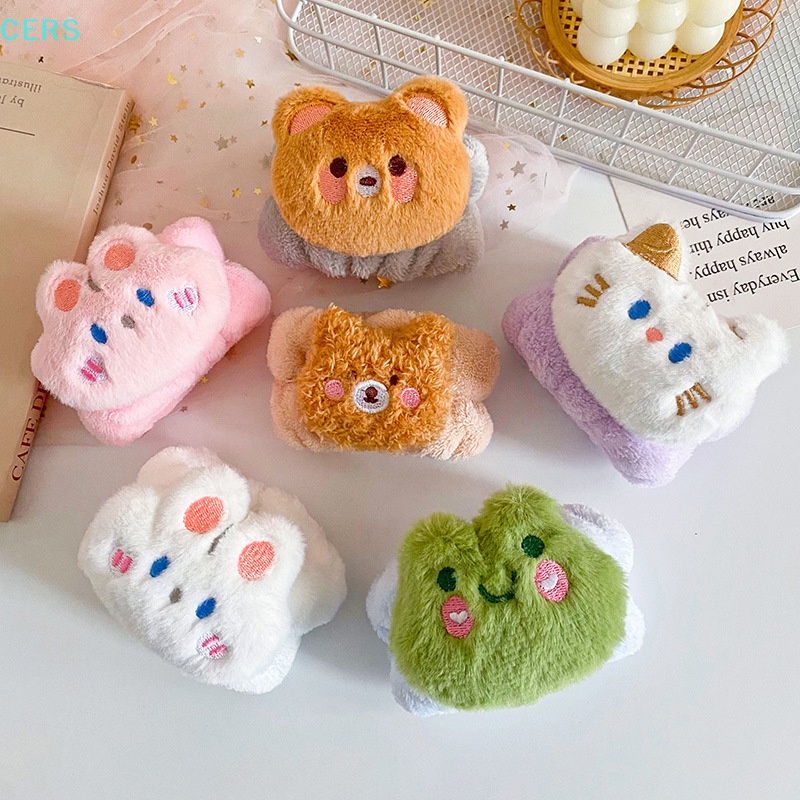 Bộ 2 Băng Đeo Cổ Tay Rửa Mặt Bằng Sợi Micro Chống Nước Chống Bẩn Họa Tiết Hoạt Hình Dễ Thương