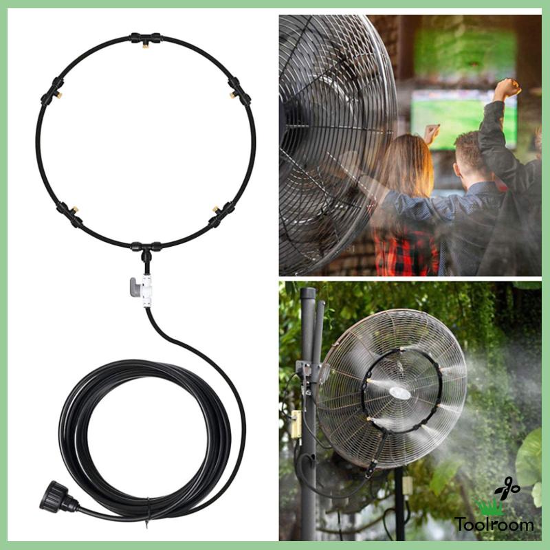 Vòi Phun Sương Làm Mát Ngoài Trời Màu Đen 8M 26FT