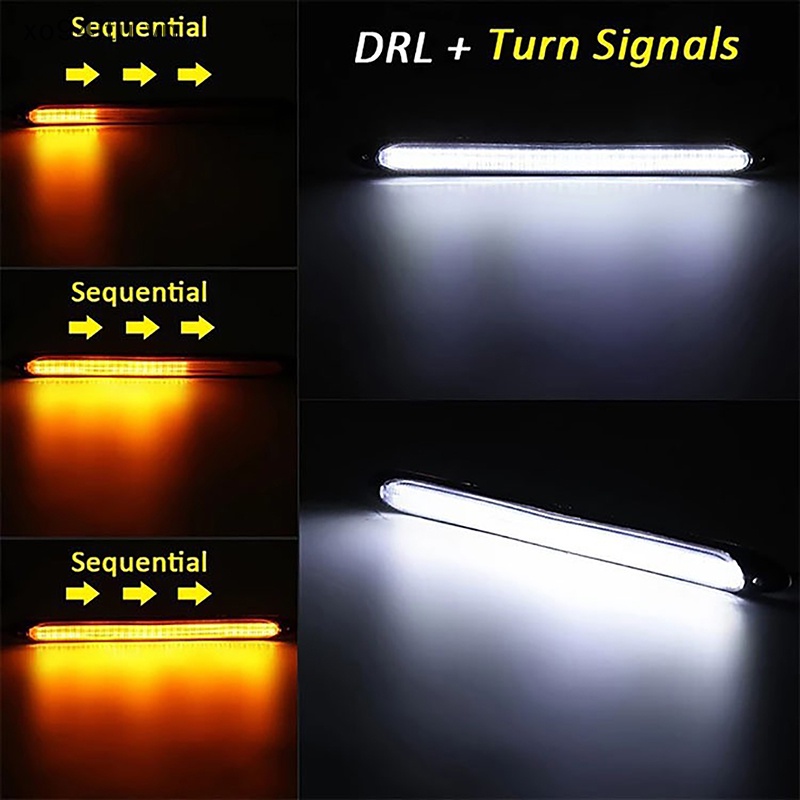 1 Cặp Đèn LED Tín Hiệu XOITU 12V Ánh Sáng Ban Ngày Cho Xe Hơi