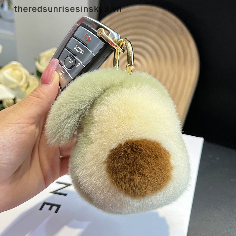 Móc Khóa Hình Quả Bơ Nhồi Bông Dễ Thương