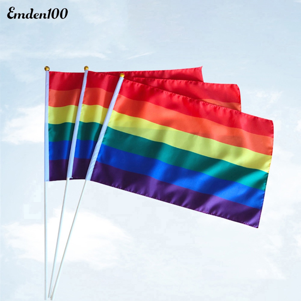 Cờ CầU VồNg LGBT NhiềU MàU SắC 60x90cm Trang Trí TiệC