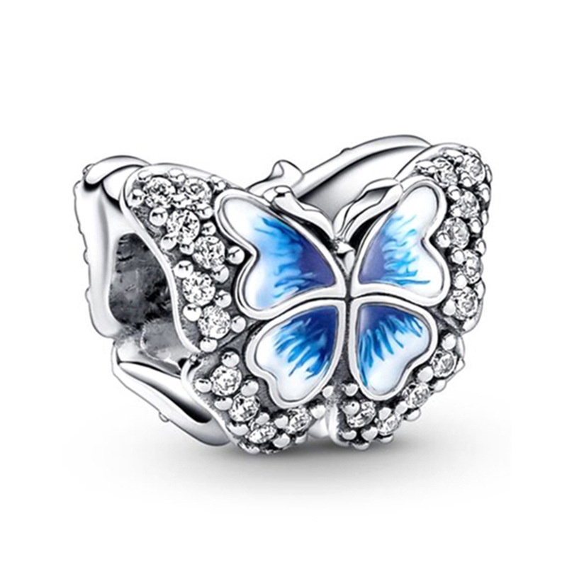 Hạt Charm Pha Lê Xanh Dương Cao Cấp Phù Hợp Làm Trang Sức Cho Nữ