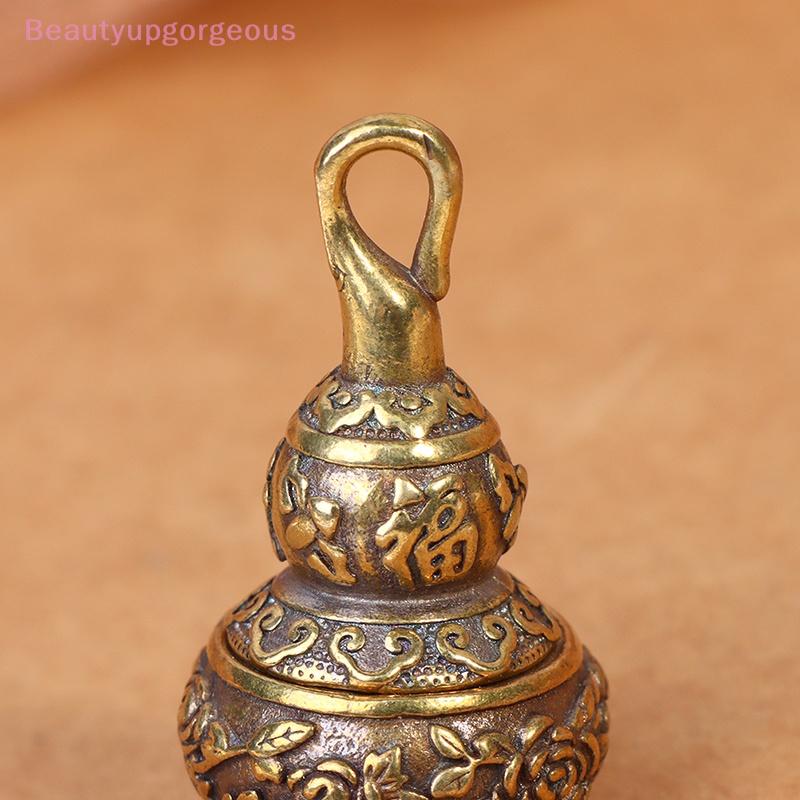 [BeupgorsV] Hộp Đựng Thuốc Hình Hồ Lô Bằng Đồng Thau Hoa Sen Cầu Phúc Ch May Mắn