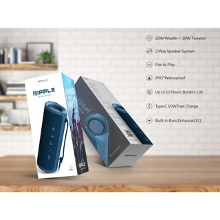 Loa Bluetooth HiFuture Ripple (30W, Nhỏ Gọn, Di Động, IPX7 Waterproof)