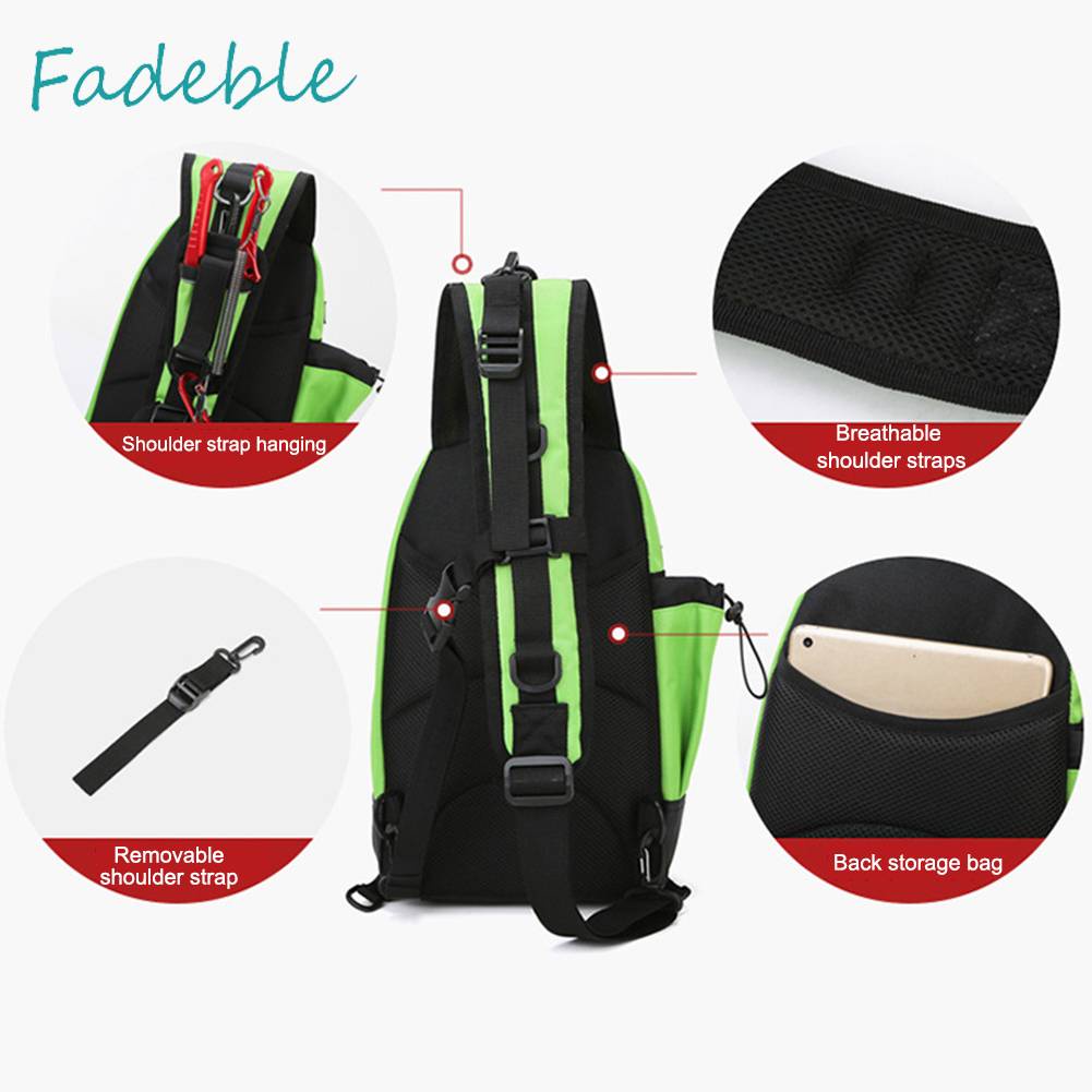 Túi Đeo Chéo Ngực Vải Oxford Phản Quang Nhiều Lớp Thời Trang Cao Cấp Cho Nam