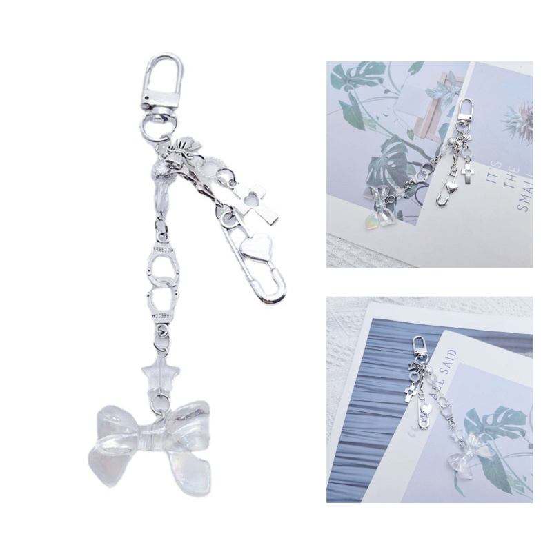 Móc Khóa Trang Trí Túi Xách / Tai Nghe Đính Nơ Thời Trang