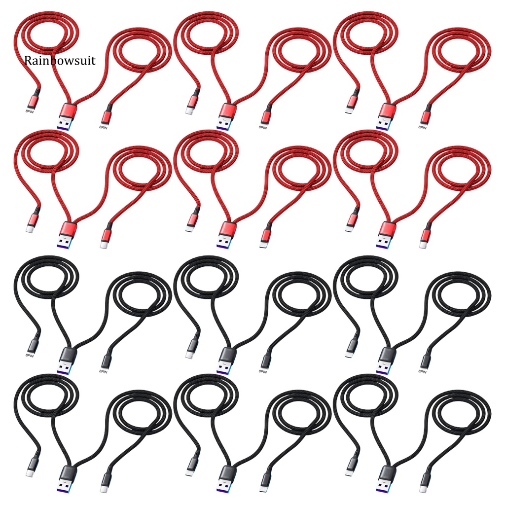 Dây Cáp Sạc Truyền Dữ Liệu Bằng Nylon Bện Dài 12m Chống Rối Cho Android / Type-C / iOS