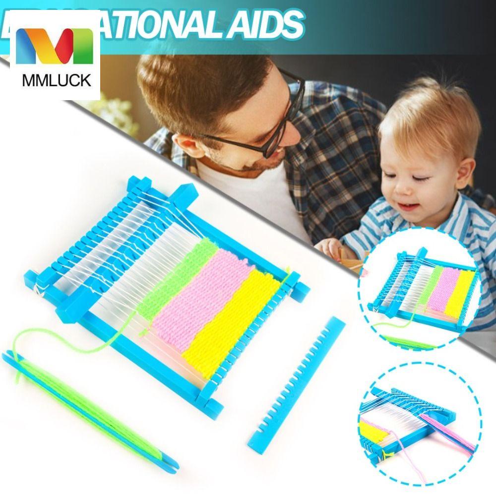 MMLUCK Bộ Khung Dệt Bằng Nhựa Mini Dùng May Vá DIY Cho Trẻ Em