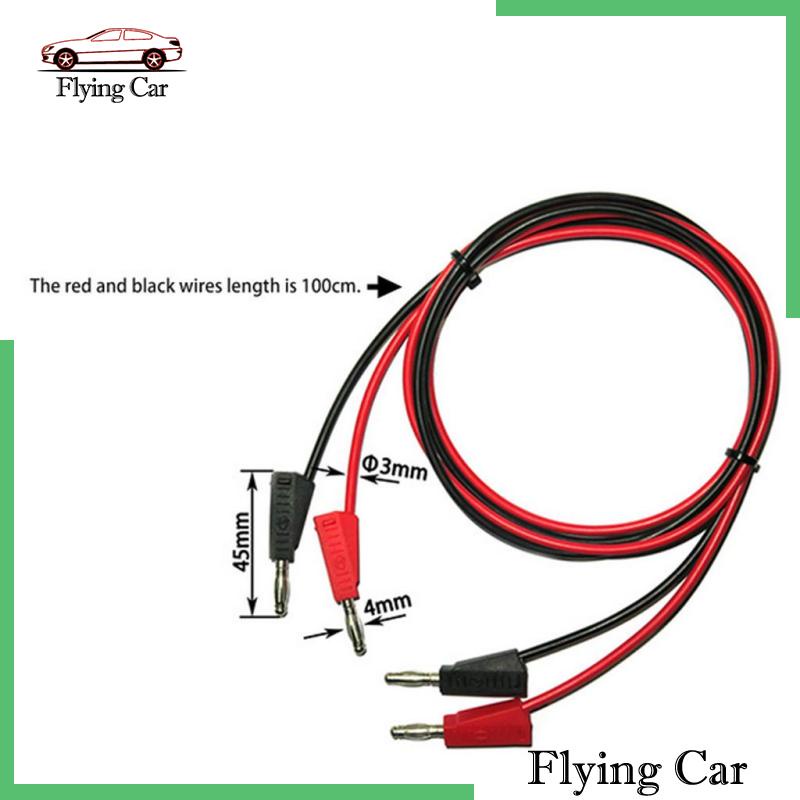 Bộ 2 Phích Cắm Chuối Bằng Silicon Màu Đen Có Thể Xếp Chồng 4mm