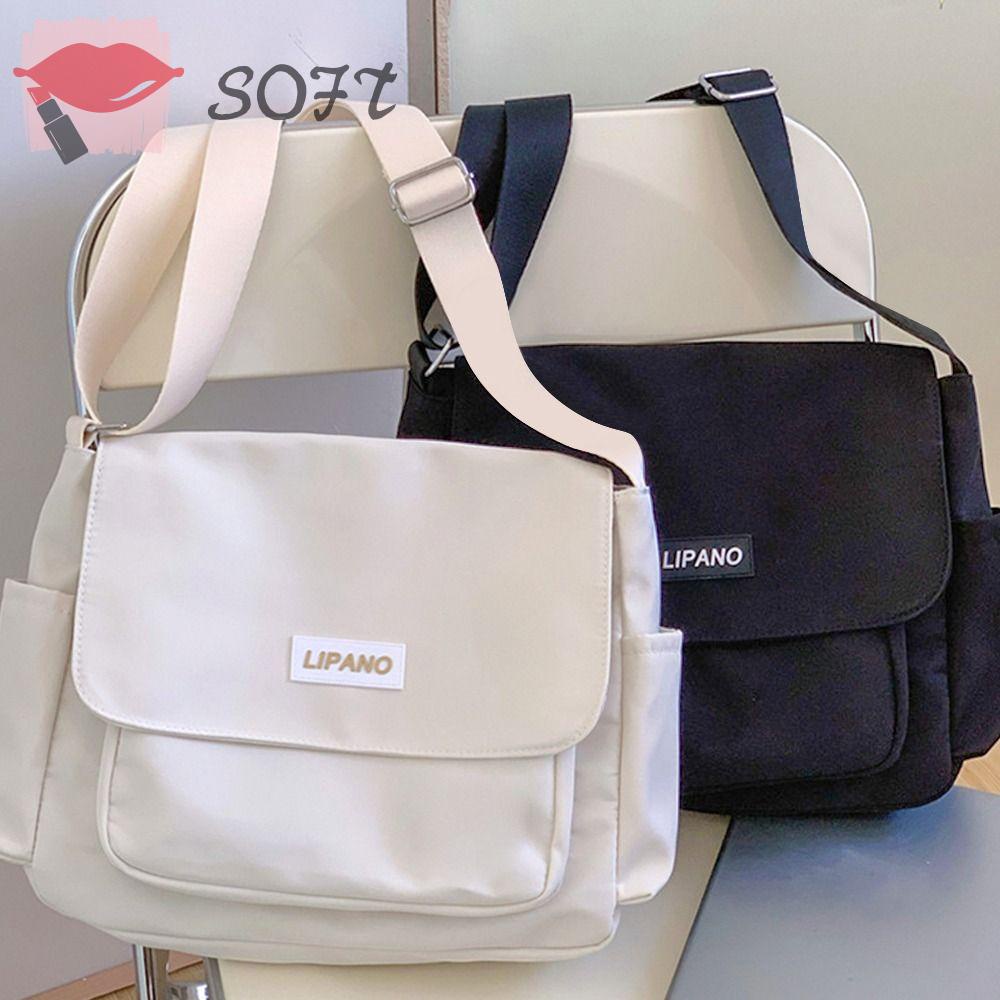 SOFTNESS Túi Xách Tay Đeo Vai Thiết Kế Đơn Giản Cá Tính