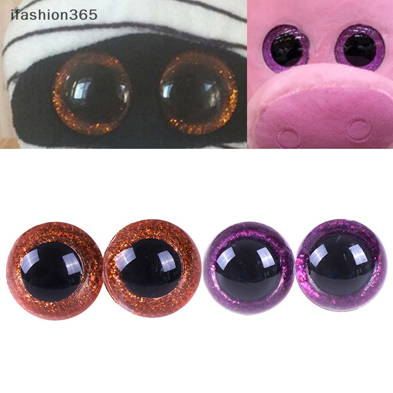 Mắt Nhựa Lấp Lánh 16 / 18 / 20 / 24mm Trang Trí Thú Nhồi Bông / Búp Bê DIY